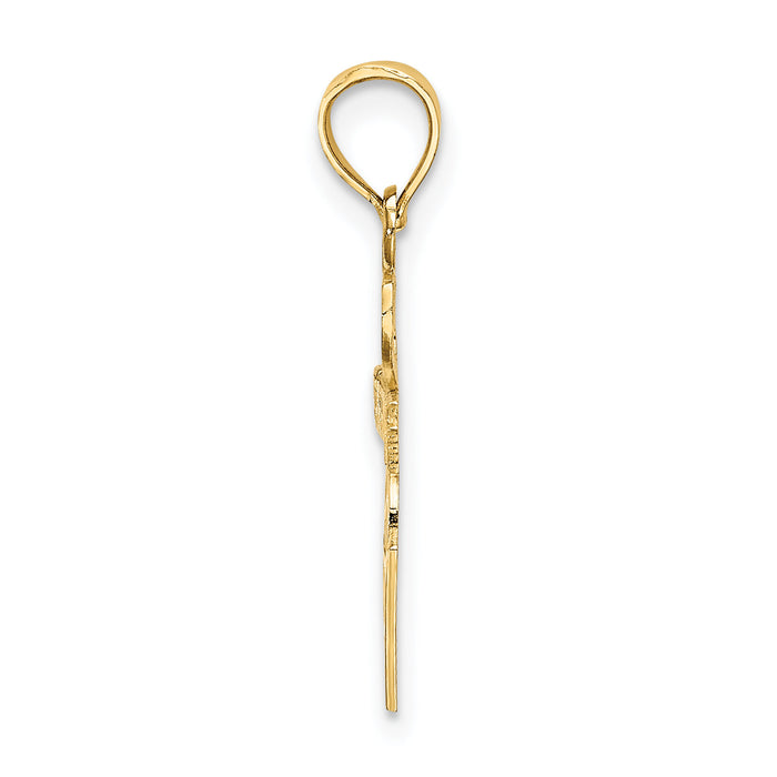 14K I HEART BASKETBALL Charm-K3594