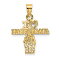 14K I HEART BASKETBALL Charm-K3594