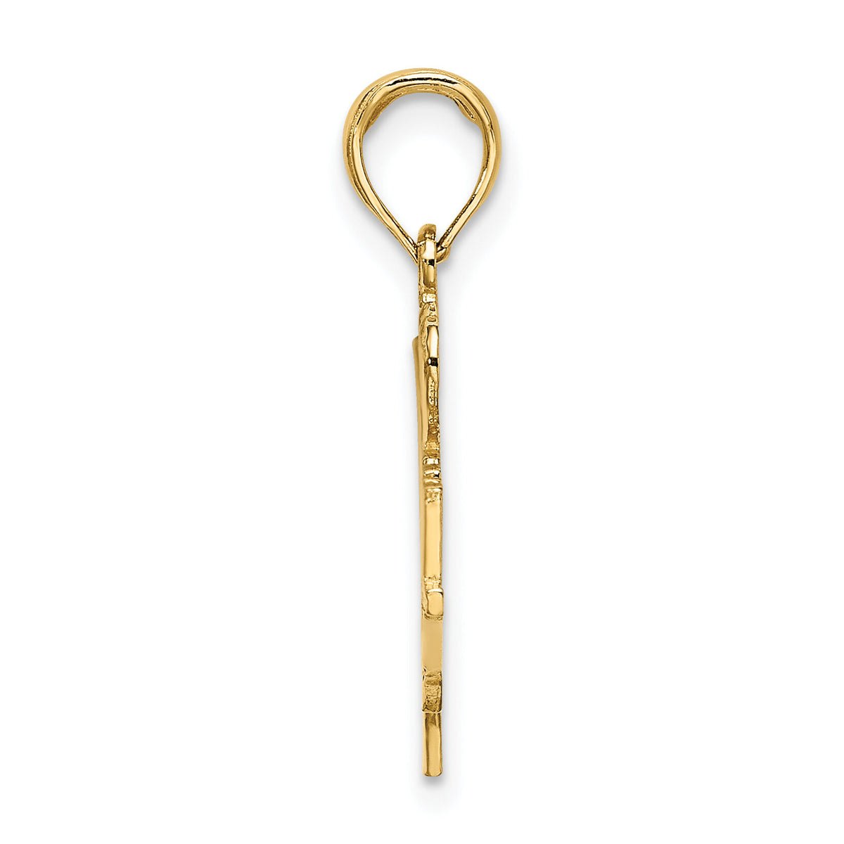 14K I HEART BASKETBALL w/Ball and Net Charm-K3595