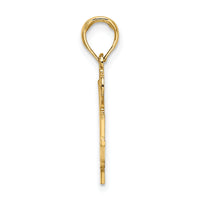 14K I HEART BASKETBALL w/Ball and Net Charm-K3595