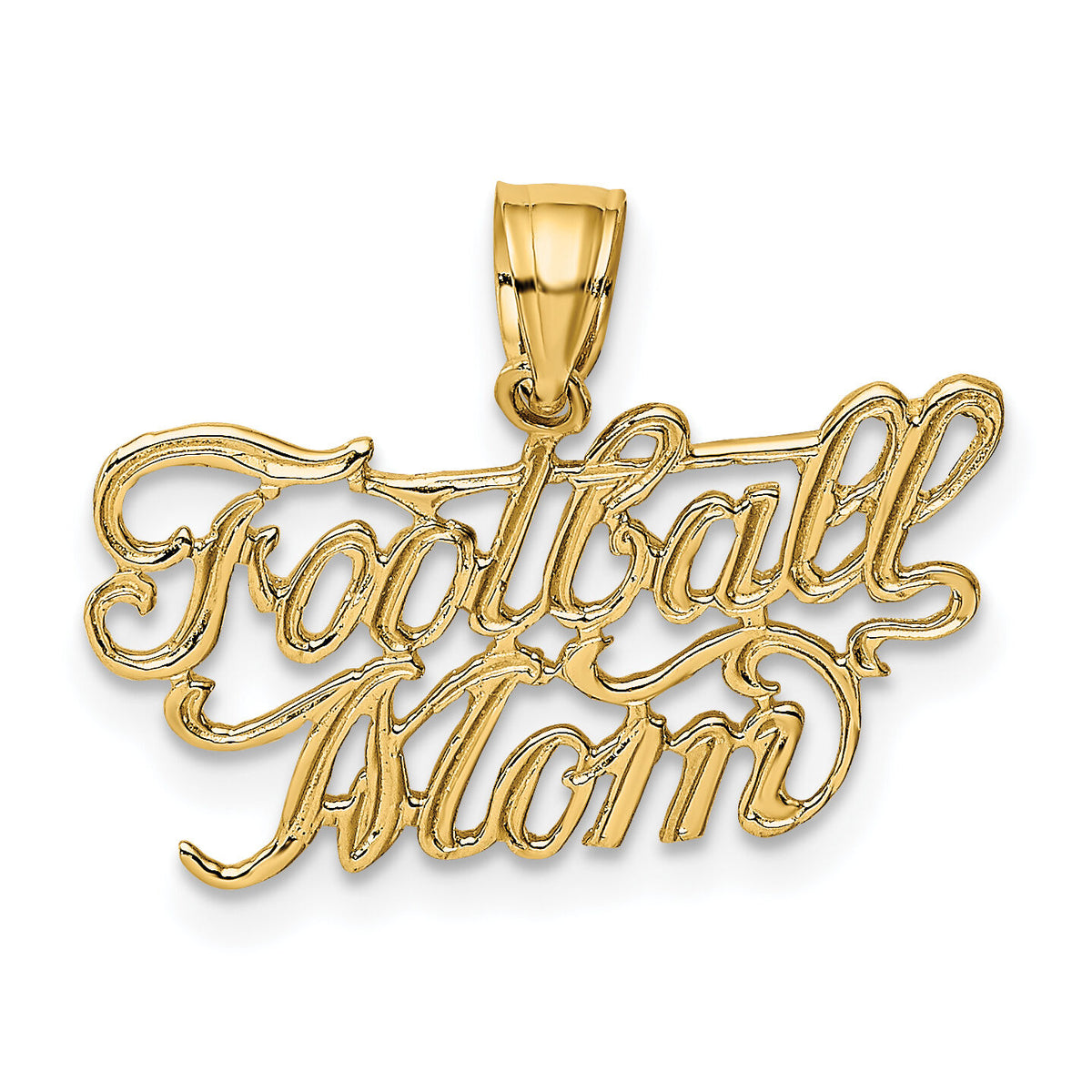 14K FOOTBALL MOM Charm-K3597