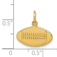 14k Football Charm-K3598