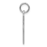14k White Gold Cross Pendant-K360