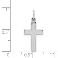14k White Gold Cross Pendant-K360