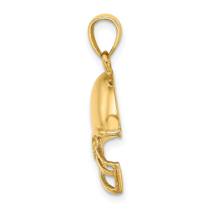 14k Football Helmet Charm-K3603