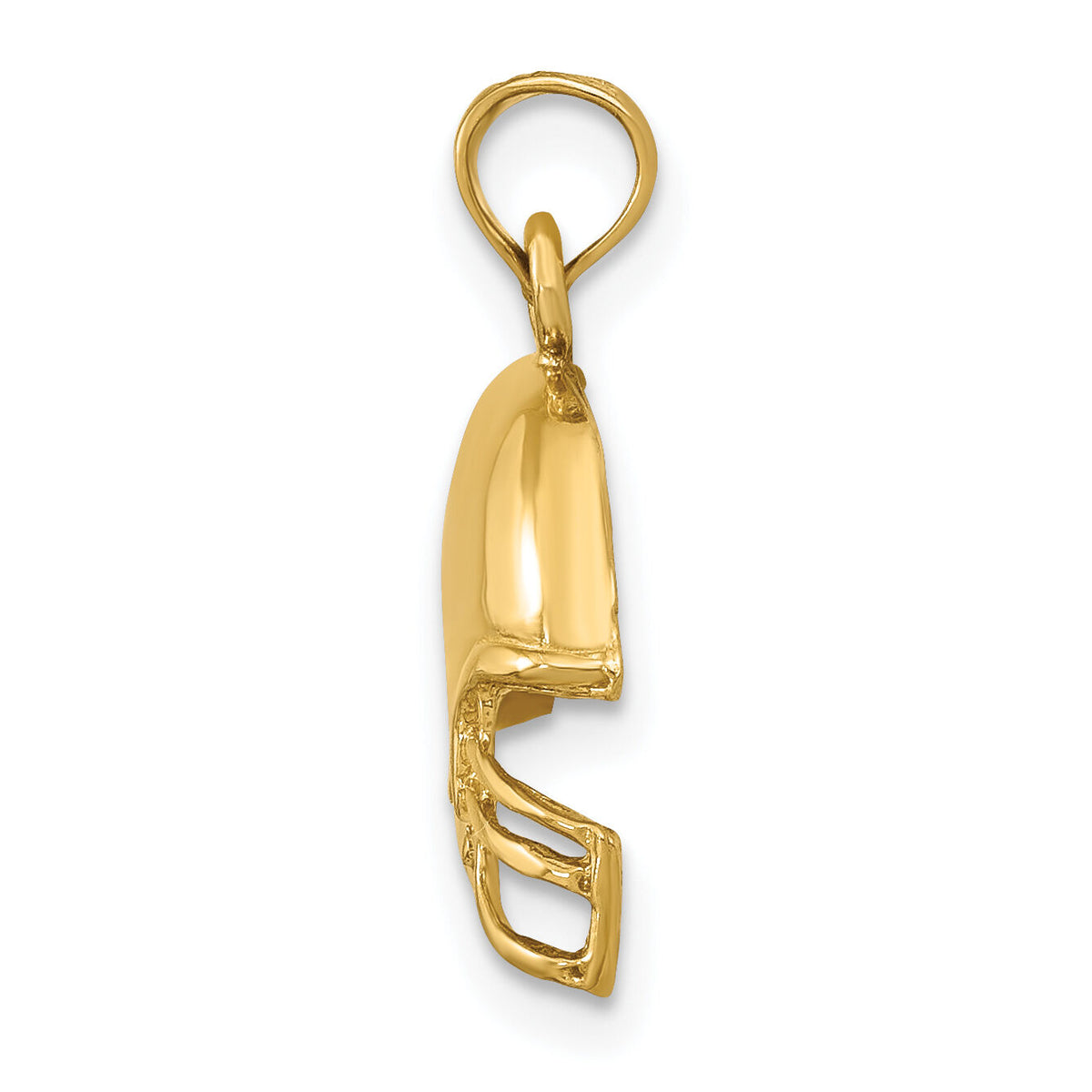 14k Football Helmet Pendant-K3604