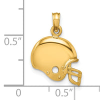 14k Football Helmet Pendant-K3604