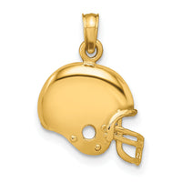 14k Football Helmet Pendant-K3604