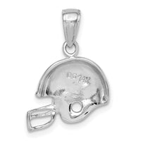 14K White Gold Football Helmet Pendant-K3604W