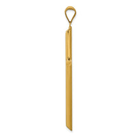 14k 3-D Polished Hollow Cross Pendant-K3609