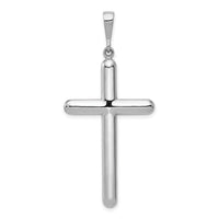 14k White Gold Cross Pendant-K364