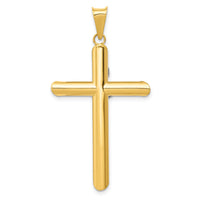 14K Two-Tone w/Rhodium Inri Crucifix Pendant-K3723