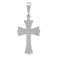 14k White Gold Cross Pendant-K375