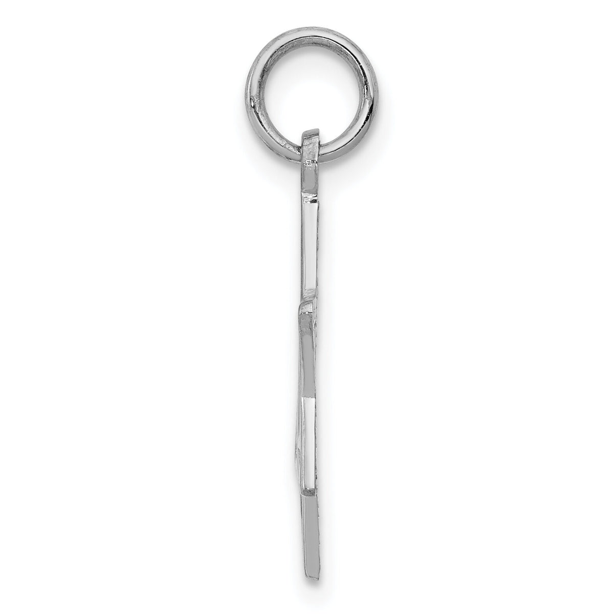 14K White Gold Star of David Charm-K3793