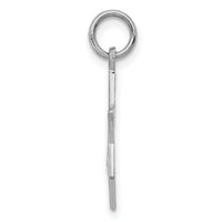 14K White Gold Star of David Charm-K3793