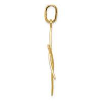 14k Elongated Star of David Pendant-K3796