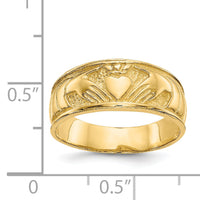 14k Ladies Claddagh Band-K3854