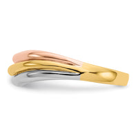 14K Tri-Color Open Fancy Ring-K3864