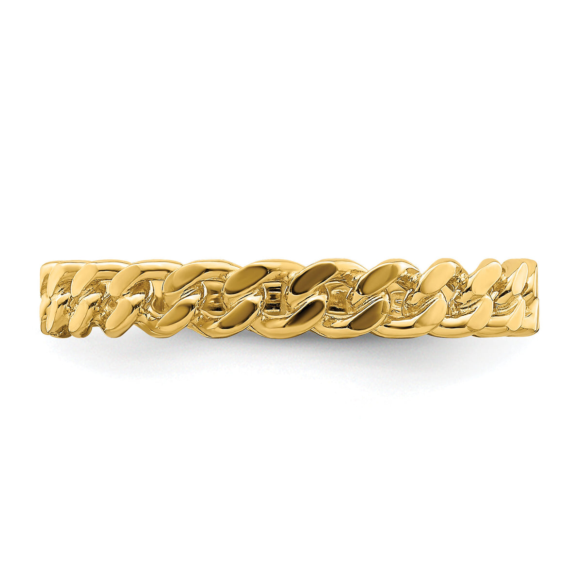 14k Chain Link Band Ring-K3865