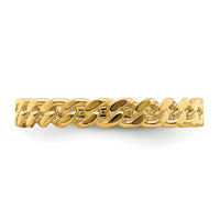 14k Chain Link Band Ring-K3865