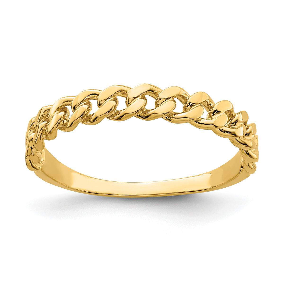 14k Chain Link Band Ring-K3865