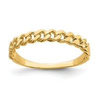 14k Chain Link Band Ring-K3865