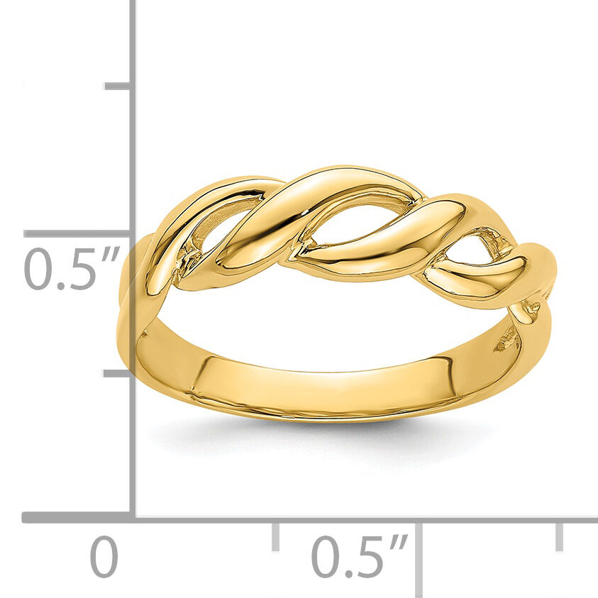 14k Freeform Knot Ring-K3867