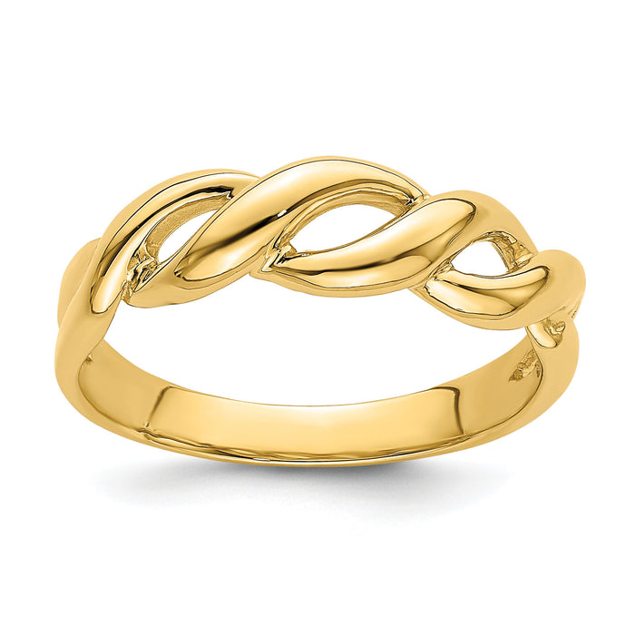 14k Freeform Knot Ring-K3867