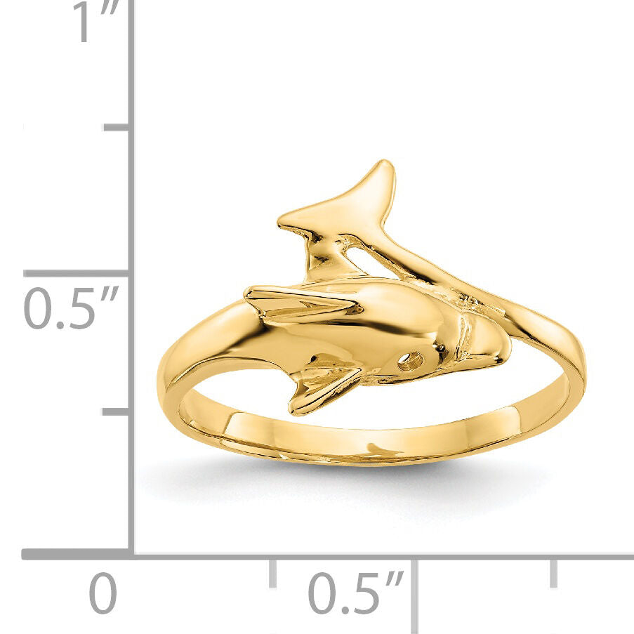 14k Dolphin Ring-K3921