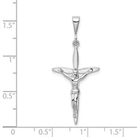 14k White Gold Passion Crucifix Pendant-K394