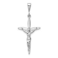 14k White Gold Passion Crucifix Pendant-K394