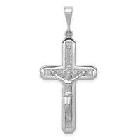 14k White Gold Crucifix Pendant-K395