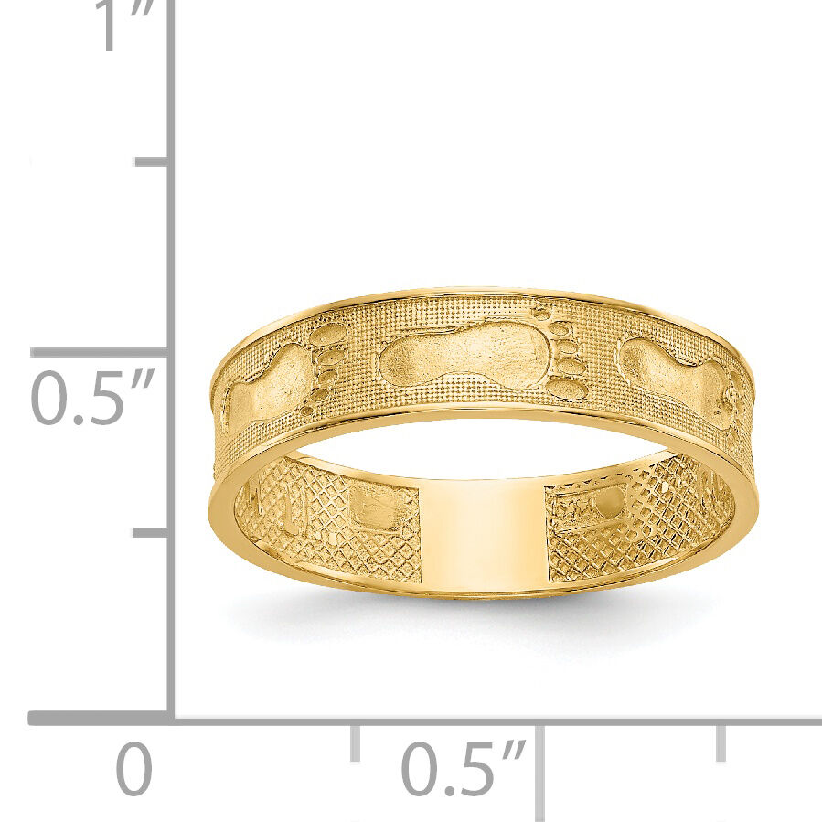 14K Footprints In The Sand Ring-K3953