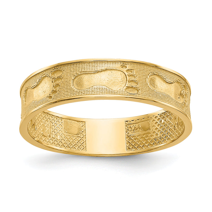 14K Footprints In The Sand Ring-K3953