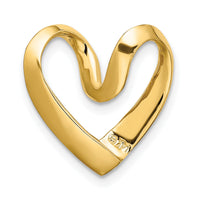 14K Polished Heart Chain Slide-K3977