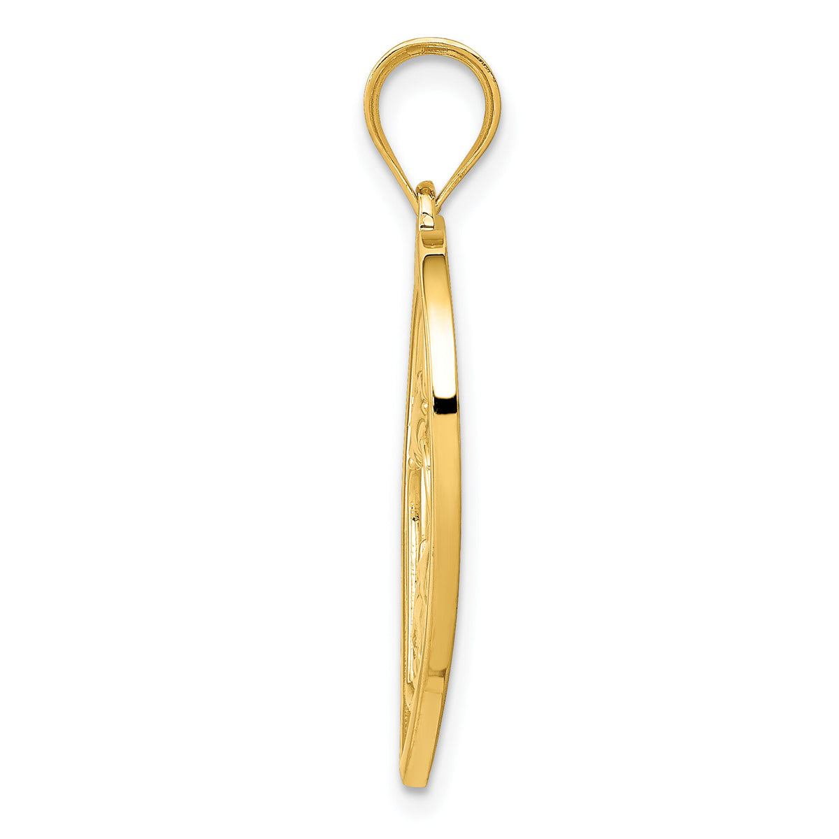 14k Mother and Child in Heart Pendant-K4088