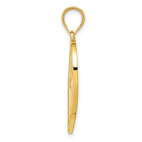 14k Mother and Child in Heart Pendant-K4088