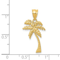 14k Mini Palm Tree Pendant-K4150