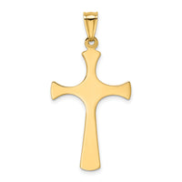 14k w/Rhodium Fancy Cross Pendant-K4308