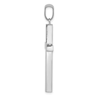 14K White Gold Latin Cross Pendant-K4317W