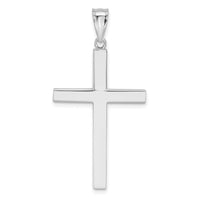 14K White Gold Latin Cross Pendant-K4317W