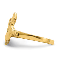 14K Lizard Ring-K4540
