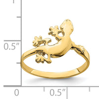 14K Lizard Ring-K4540