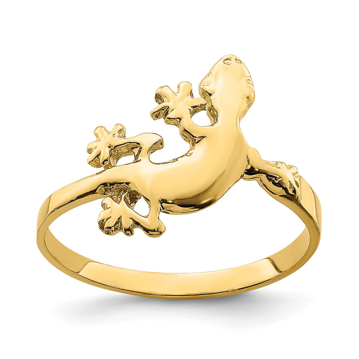 14K Lizard Ring-K4540