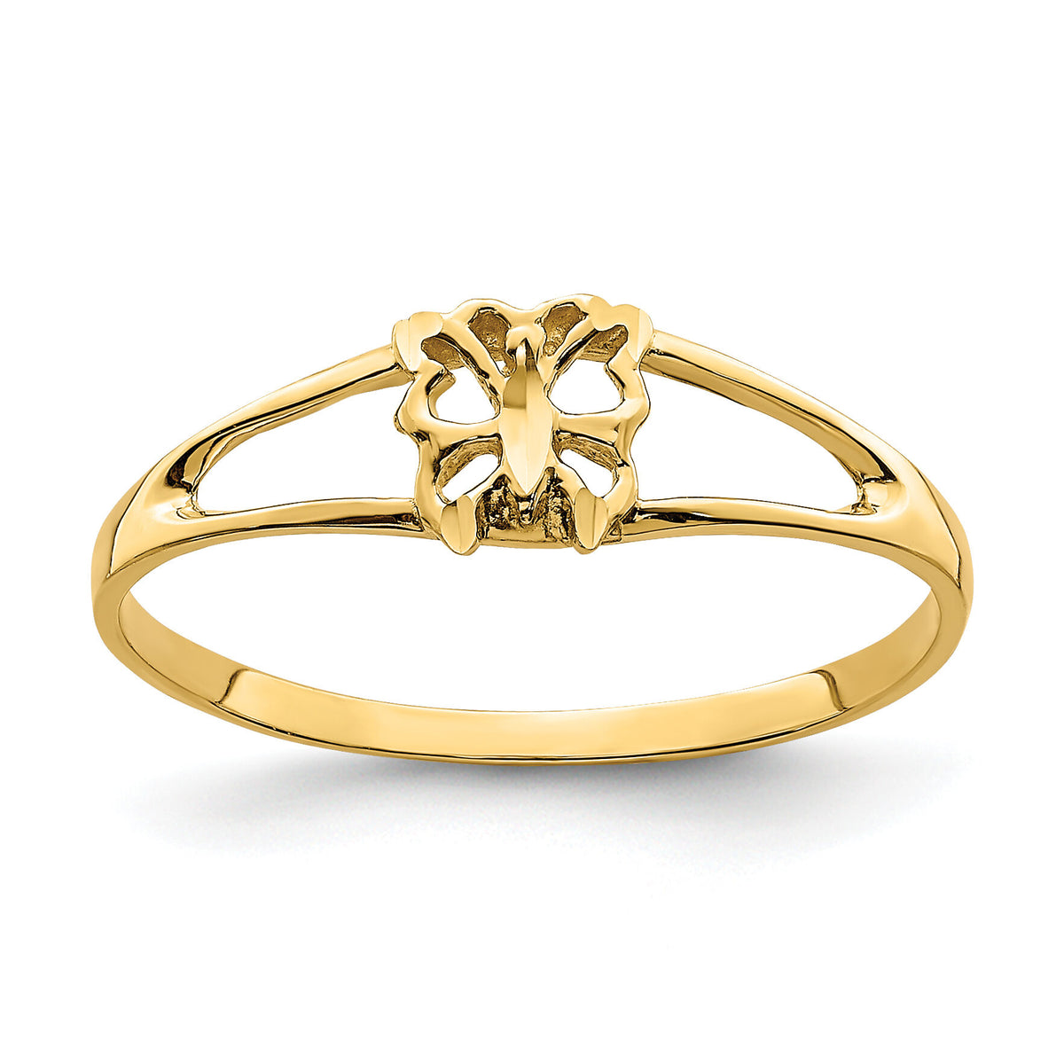14K Mini Butterfly Ring-K4542