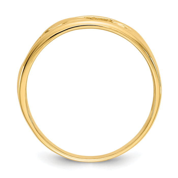 14K Triple Dolphin Band Ring-K4558