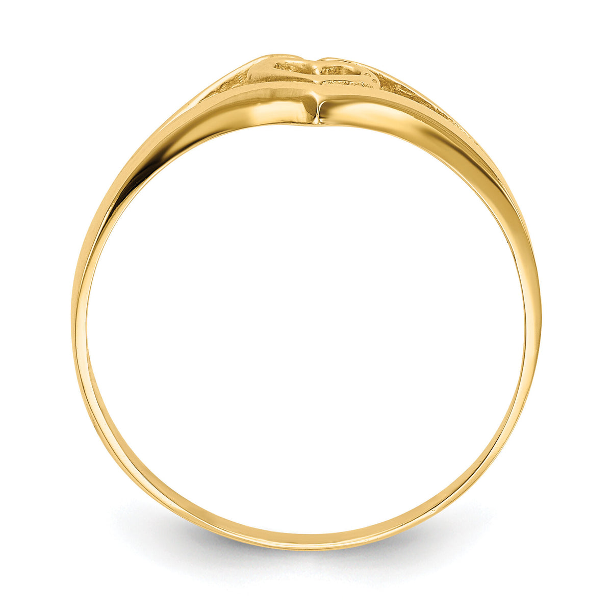14k Polished Heart Ring-K4577