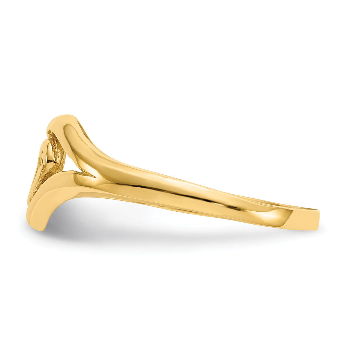 14k Polished Heart Ring-K4577
