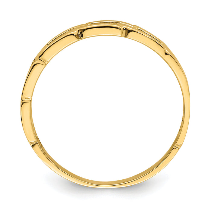14K Five Chain Link Band Ring-K4591