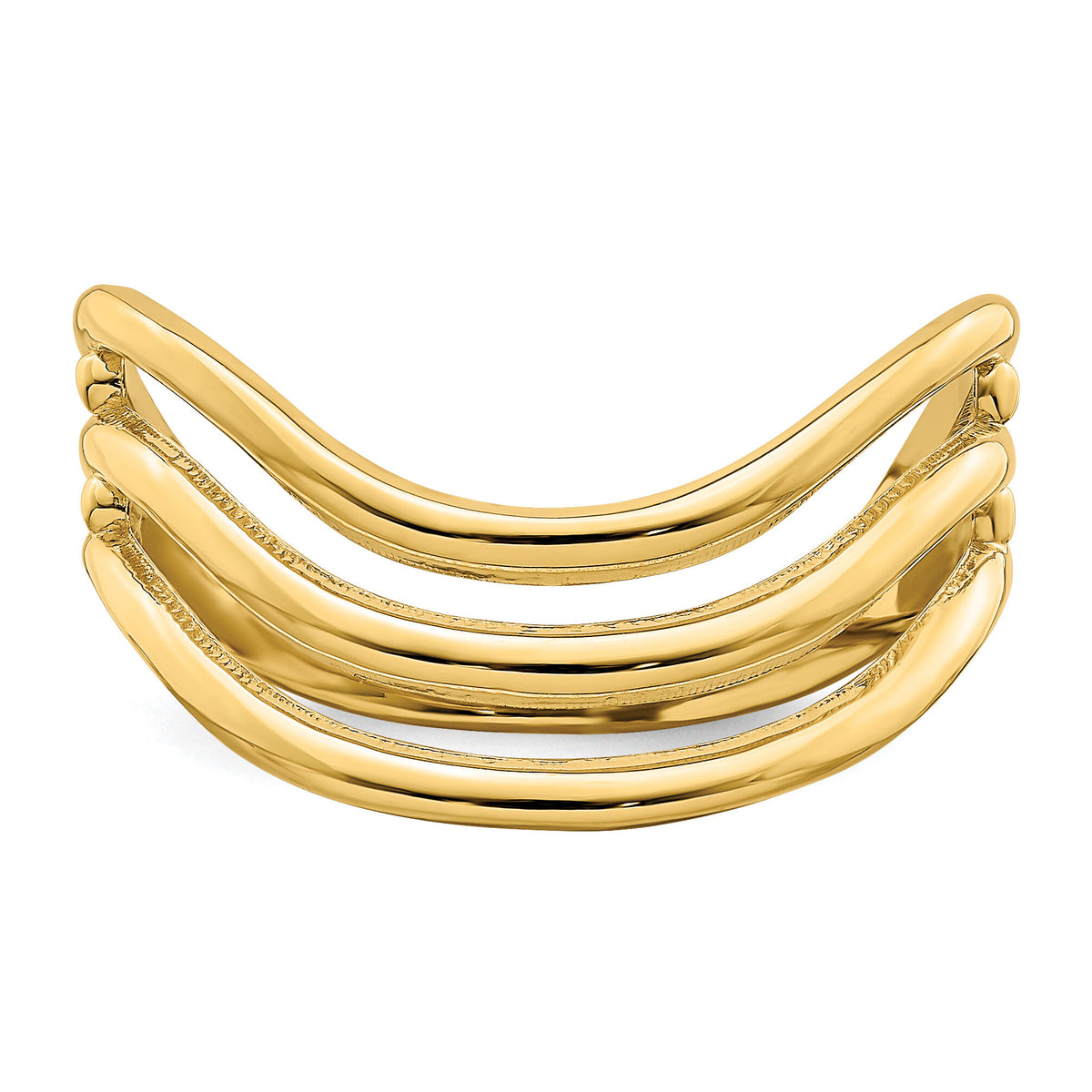 14K Triple Wave Fashion Thumb Ring-K4593